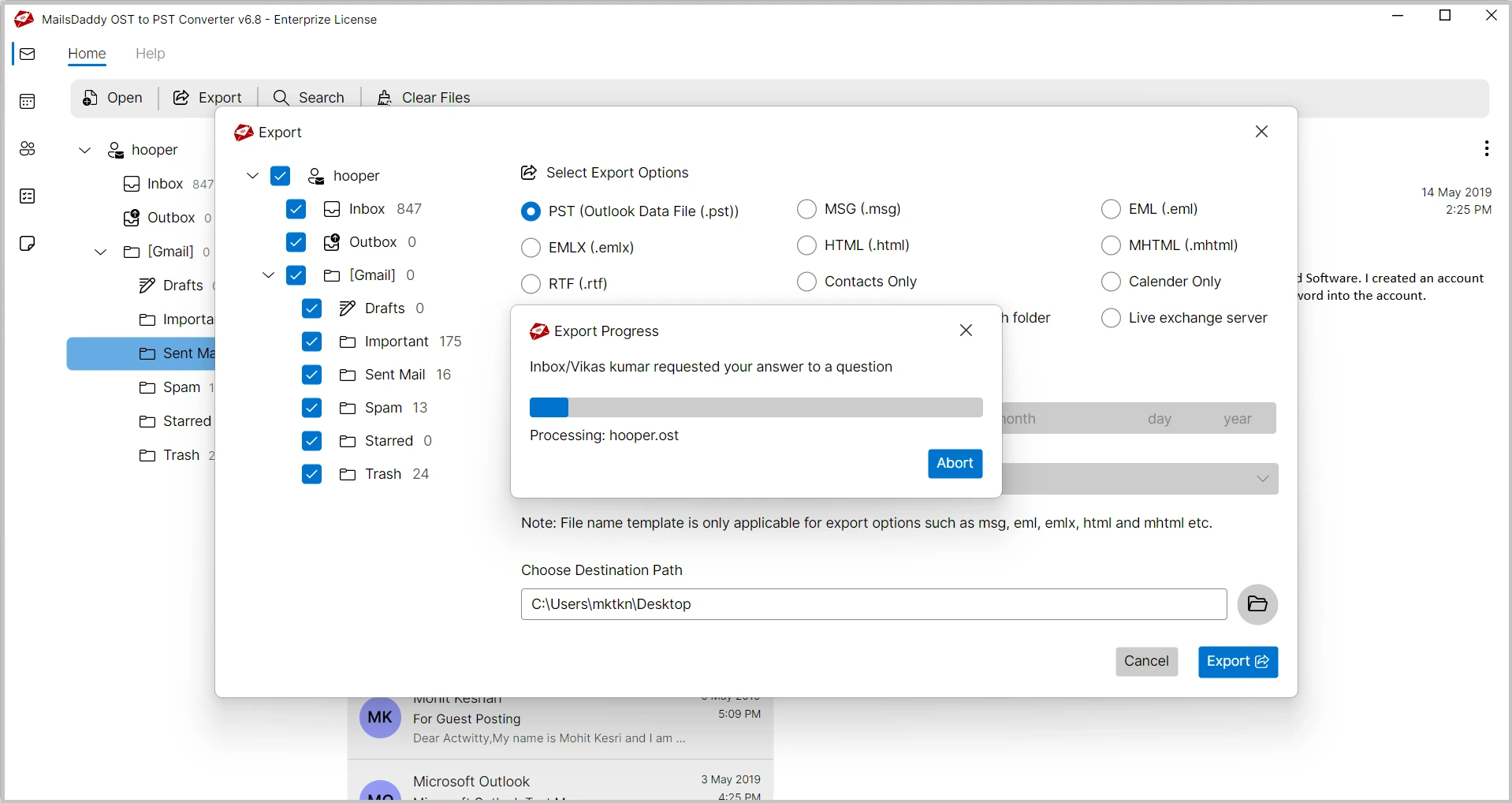 ost to pst converter