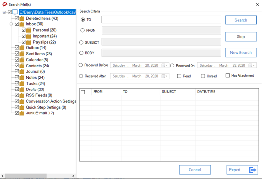 Export OST to PST