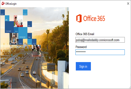 Login with Office 365 User Account