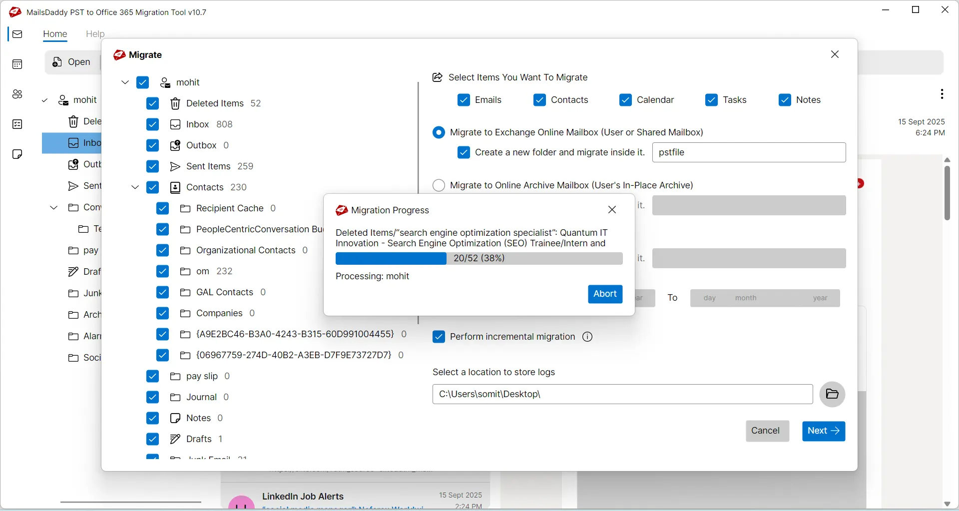 Migration completed